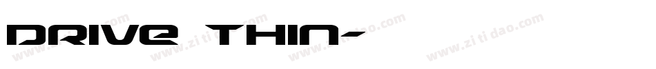 Drive Thin字体转换